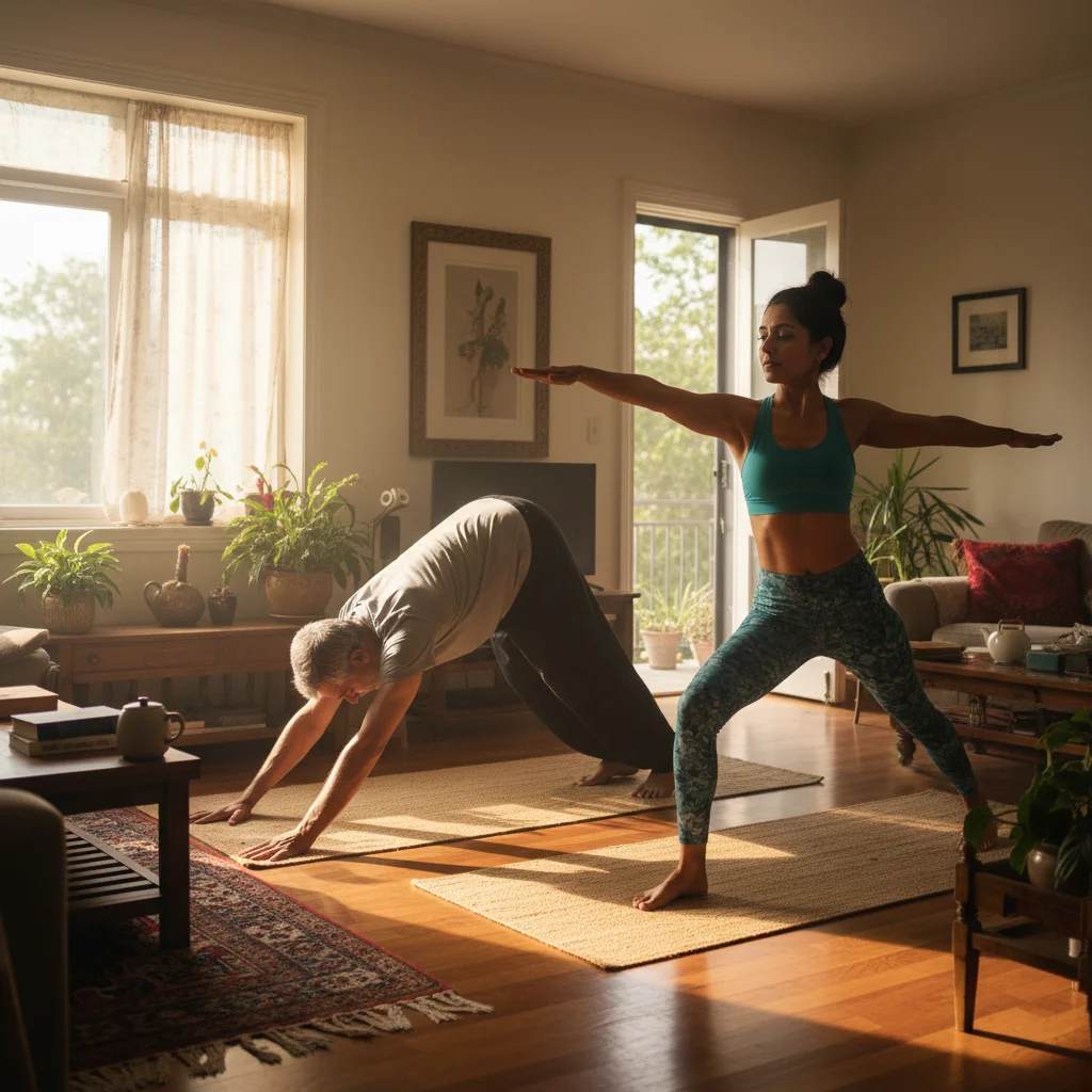 Warrior I yoga pose